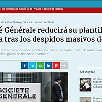 Socit Gnrale reducir su plantilla en Espaa tras los despidos masivos de Pars